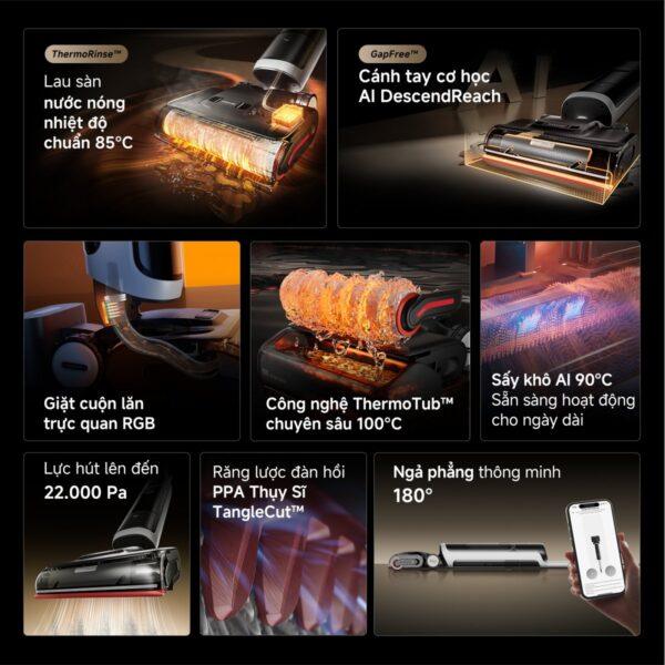 Máy hút bụi lau nhà Dreame H15 Pro Heat - Ảnh 2